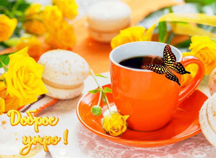 Доброе утро красивая гиф открытка