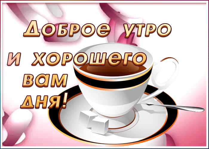 Доброе утро и хорошего вам дня