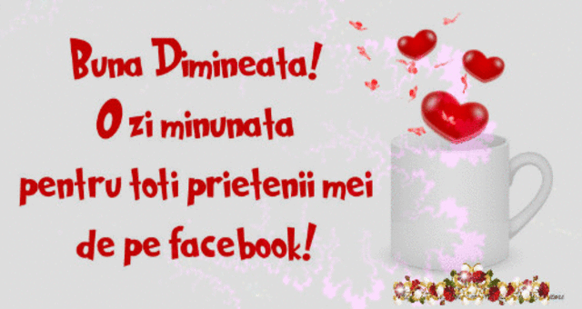 O zi minunata pentru toti prietenii mei de pe facebook!