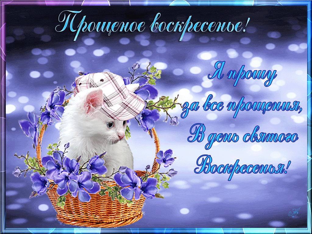 Прощенное воскресенье прости меня