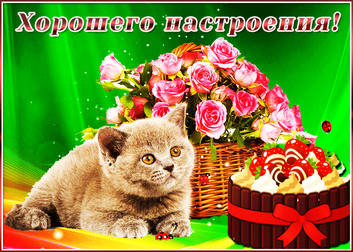 Хорошего настроения открытка