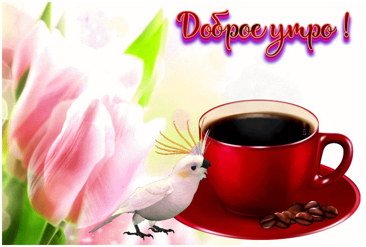 Открытка анимация доброе утро