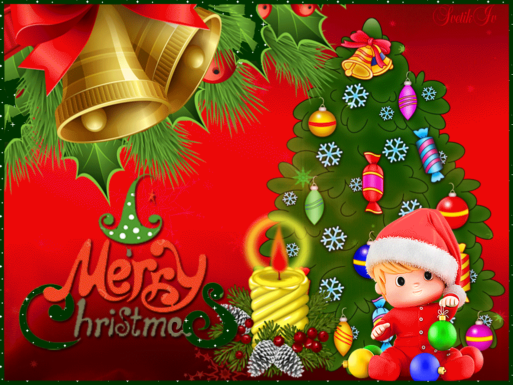 Merry Christmas gif ecard 