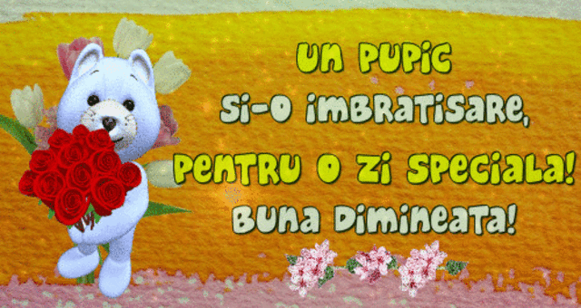 Un pupic si-o imbratisare, pentru o zi speciala!